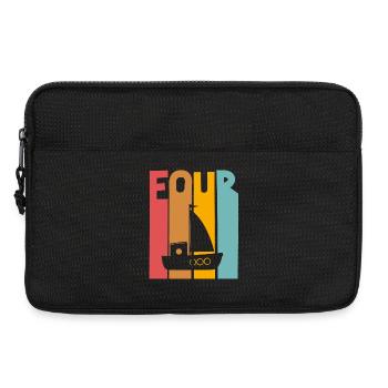 Voilier du 4e anniversaire - Sacoche pour ordinateur portable 13 pouces - noir - Devant