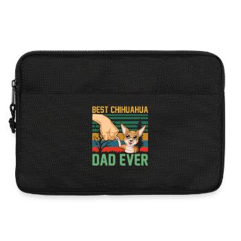 Best Chihuahua Dad Ever Retro Tee - Laptop bag 13" - black - Front