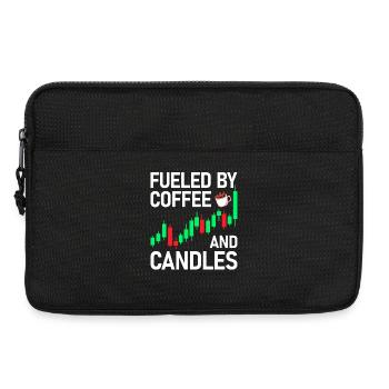Coffee and candles Stock Market Stock Market Trader - Laptop bag 13" - black - Front