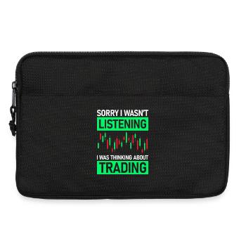 Sorry i wasn't listening stock market stock market traders - Laptop bag 13" - black - Front