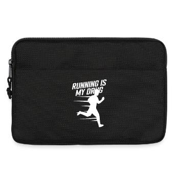 Marathon Runner Is My Drug Running Gift - Laptoptasche 13" - Schwarz - Vorne