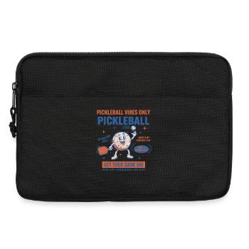Pickleball Funny Player Pickle Ball Vibes Only - Laptop bag 13" - black - Front