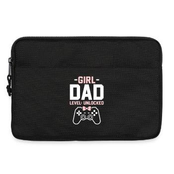 Futur papa et père biologique, fille biologique - Sacoche pour ordinateur portable 13 pouces - noir - Devant