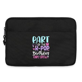 Membre de l’équipe des filles d’anniversaire de K Pop - Sacoche pour ordinateur portable 13 pouces - noir - Devant