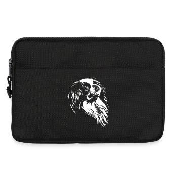 Japan Chin Silhouette Dog Dog Wilsigns - Laptop bag 13" - black - Front