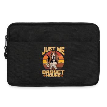 Funny Dog Breed Basset Hound - Laptoptasche 13" - Schwarz - Vorne