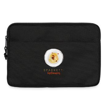 Spaghetti Carbonara Pasta Nudel Gourmet Design - Laptoptasche 13" - Schwarz - Vorne