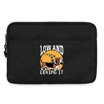 Funny Dog Breed Basset Hound - Laptoptasche 13" - Schwarz - Vorne