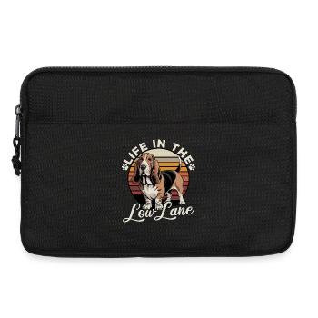 Funny Dog Breed Basset Hound - Laptoptasche 13" - Schwarz - Vorne