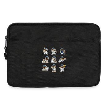 Suesser Mops Baseball Spieler Lustiger Hund Sport - Laptoptasche 13" - Schwarz - Vorne