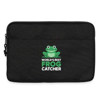  Worlds Best Frog Catcher Lustiger Frosch Spruch - Laptoptasche 13" - Schwarz - Vorne