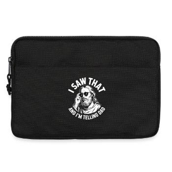  I Saw That And Im Telling Dad Jesus Humor - Laptoptasche 13" - Schwarz - Vorne