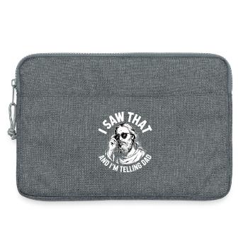  I Saw That And Im Telling Dad Jesus Humor - Laptoptasche 13" - Grau meliert - Vorne