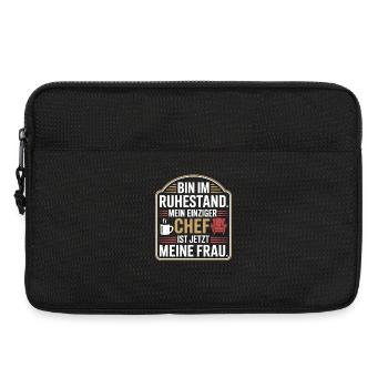 Rentner Bin Im Ruhestand Pensionär Kollege Rente - Laptoptasche 13" - Schwarz - Vorne