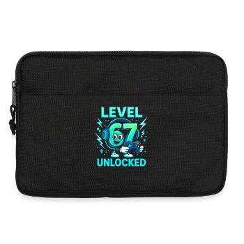 Level 67 Unlocked Six Seven Italian Brainrot Gamer - Laptop bag 13" - black - Front