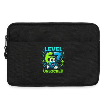 Level 67 débloqué six sept joueurs italiens de Brainrot - Sacoche pour ordinateur portable 13 pouces - noir - Devant