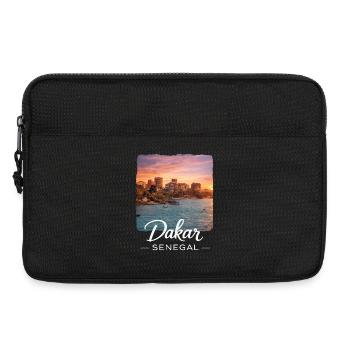Dakar Sunset Coastal City - Laptop bag 13" - black - Front