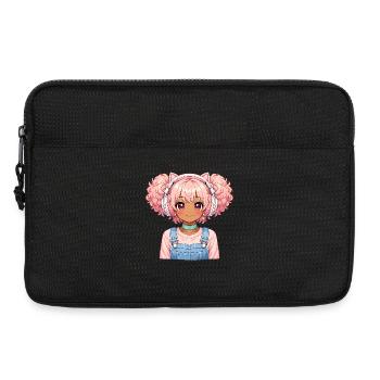 Vintage Japanischer Bigfoot Gamer Anime Gaming - Laptoptasche 13" - Schwarz - Vorne