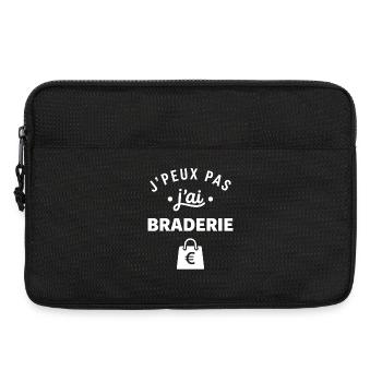 J'peux pas j'ai Braderie - Sacoche pour ordinateur portable 13 pouces - noir - Devant