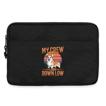 Funny Dog Breed Corgi - Laptop bag 13" - black - Front