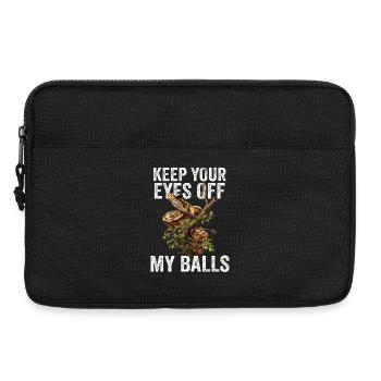 Königspython Schlangen Liebhaber Terrarium Python - Laptoptasche 13" - Schwarz - Vorne