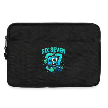 Six Seven Gamer Mascot Italian Brainrot Gaming - Laptoptasche 13" - Schwarz - Vorne