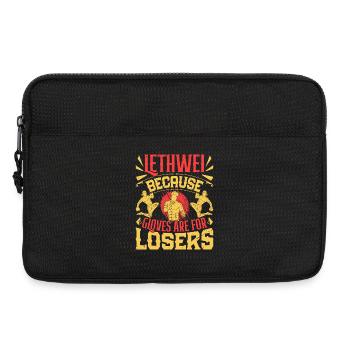 Lethwei-Handschuhe sind für Verlierer Burmesisches Boxen - Laptoptasche 13" - Schwarz - Vorne