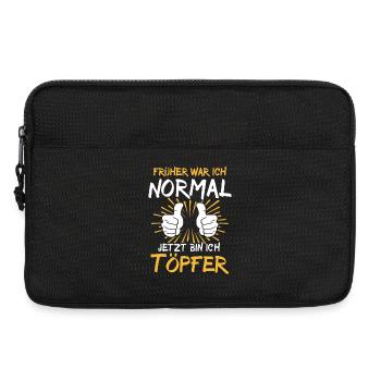 Töpfer Spruch - Laptoptasche 13" - Schwarz - Vorne