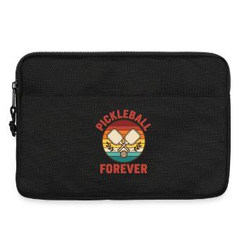Pickleball Forever Funny Joueur de pickleball - Sacoche pour ordinateur portable 13 pouces - noir - Devant