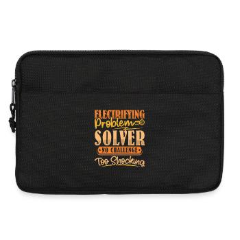 Electrician, Electronics Technician, Electrician - Laptop bag 13" - black - Front