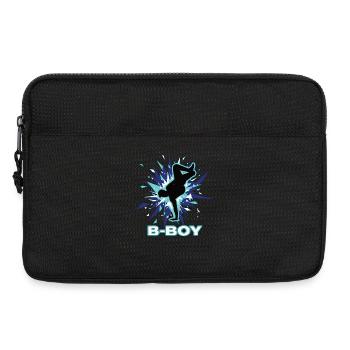 Breakdance B-Boy Streetdance Hip Hop - Laptoptasche 13" - Schwarz - Vorne
