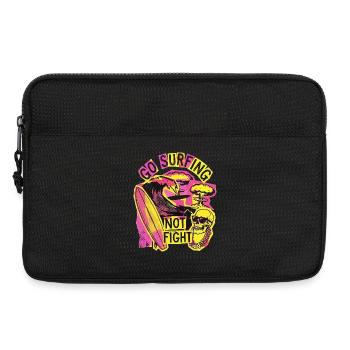 Surf contre la liberté de guerre - Sacoche pour ordinateur portable 13 pouces - noir - Devant