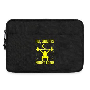 Fitness Fanatics All Squats Night Long - Laptoptasche 13" - Schwarz - Vorne