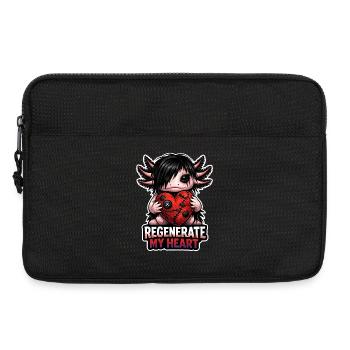 Amoureux des axolotls, Axolotl mignon, Drôle - Sacoche pour ordinateur portable 13 pouces - noir - Devant