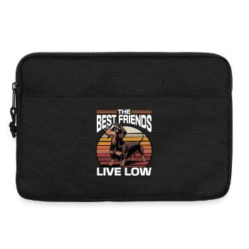 Funny Dog Breed Dachshund - Laptoptasche 13" - Schwarz - Vorne