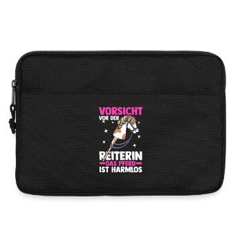 Steckenpferd Hobbyhorse Hobby Horsing - Laptoptasche 13" - Schwarz - Vorne