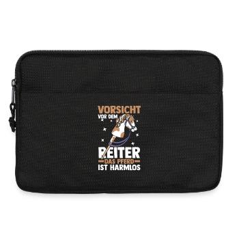 Steckenpferd Hobbyhorse Hobby Horsing - Laptoptasche 13" - Schwarz - Vorne