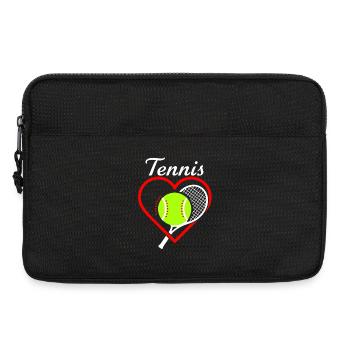Tennis Heart Racket - Laptop bag 13" - black - Front