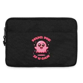 Pinkes Gespenst, umarme mich wenn du kannst. - Laptoptasche 13" - Schwarz - Vorne