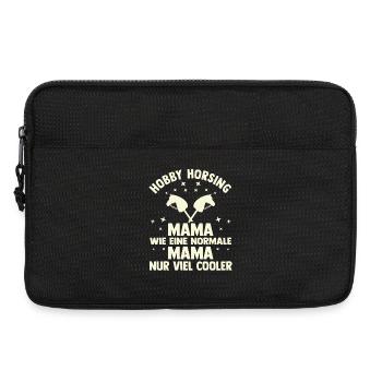 Steckenpferd Hobbyhorse Mama Mutter Hobby Horsing - Laptoptasche 13" - Schwarz - Vorne