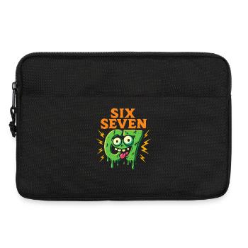 Six Seven 67 Zombie Horror Humor Italian Brainrot - Laptop bag 13" - black - Front