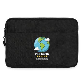 Die Erde - Laptoptasche 13" - Schwarz - Vorne