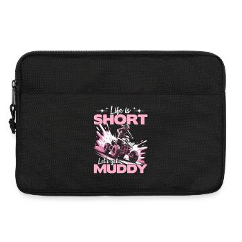 Quad ATV Femme Fille Quad Quad - Sacoche pour ordinateur portable 13 pouces - noir - Devant