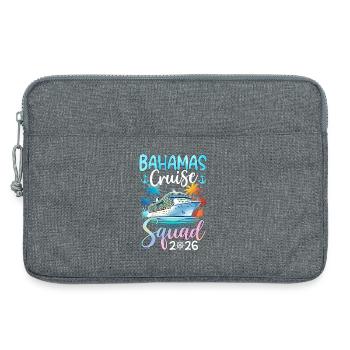 Bahamas Cruise Squad 2026 - Laptop bag 13" - heather grey - Front