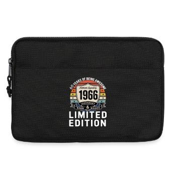 Vintage 1966 60th Birthday Gift Men Women 60 Years - Laptop bag 13" - black - Front