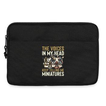 Voices in the Head Miniatures - Laptop bag 13" - black - Front