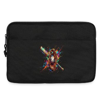 Ball- und Schlägerhandschuh mehrfarbig - Laptoptasche 13" - Schwarz - Vorne