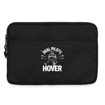  Real Pilots Hover Hubschrauber Helikopter Pilot - Laptoptasche 13" - Schwarz - Vorne
