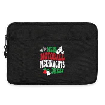 Weihnachten Motoball Spielerin Motoballspielerin - Laptoptasche 13" - Schwarz - Vorne