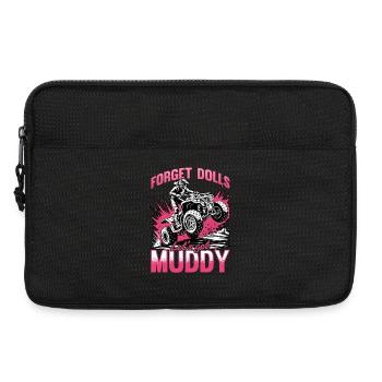 Quad ATV Femme Fille Quad Quad - Sacoche pour ordinateur portable 13 pouces - noir - Devant